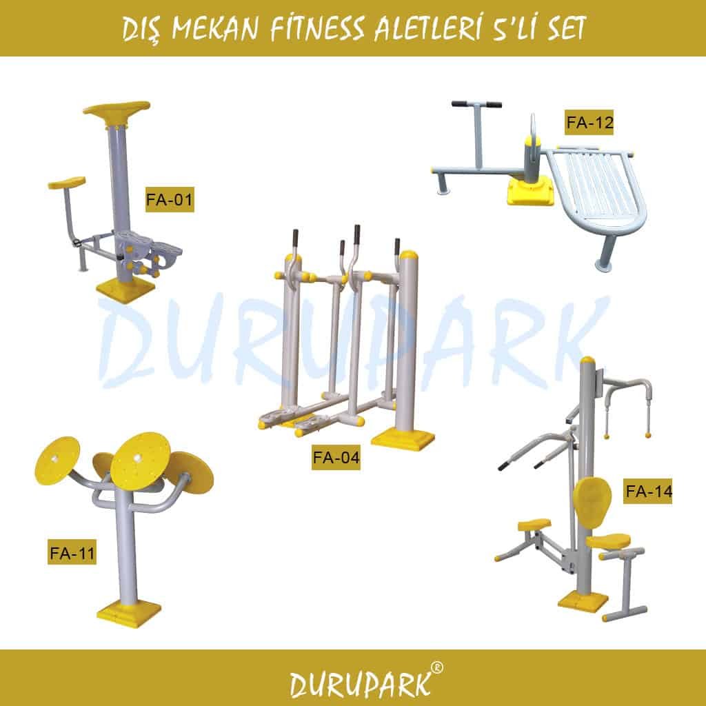 Açık Alan Fitness Ekipmanları 5 Parça