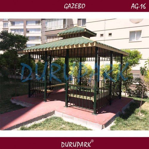 AG16 - Dikdörtgen Metal 4mx3m Dikdörtgen Gazebo AG16 - Dikdörtgen Metal 4mx3m Dikdörtgen Gazebo
