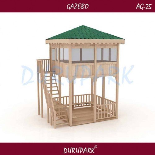 AG25 - İki Katlı 4mx4m Gazebo AG25 - İki Katlı 4mx4m Gazebo