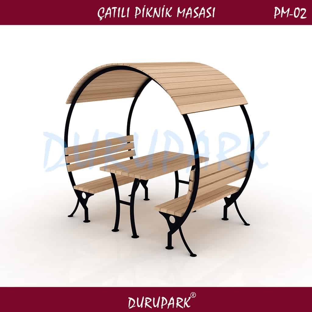 PM02 - Çatılı Piknik Masası