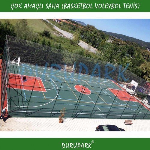 Çok Amaçlı Saha Basketbol & Voleybol & Tenis