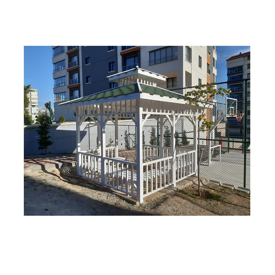 AG 06 - Ahşap Kare Gazebo