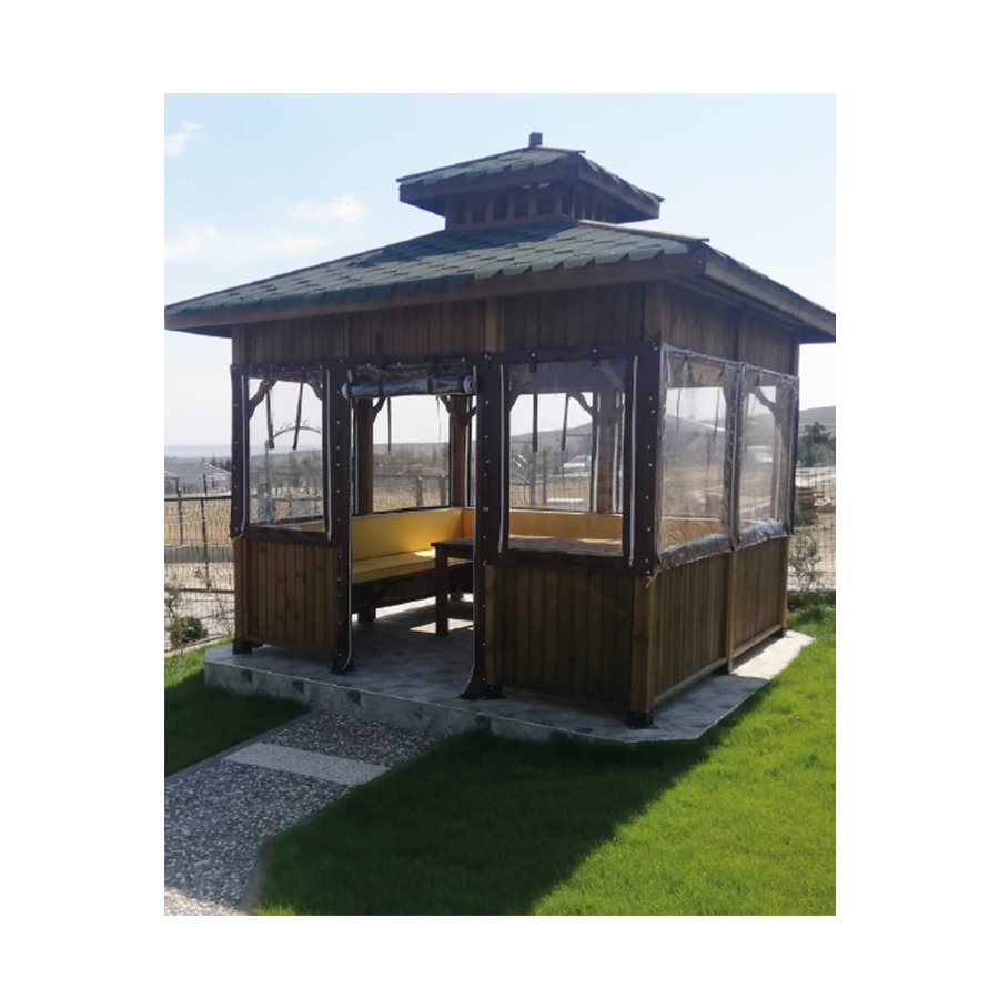 AG 07 - Ahşap Kare Gazebo