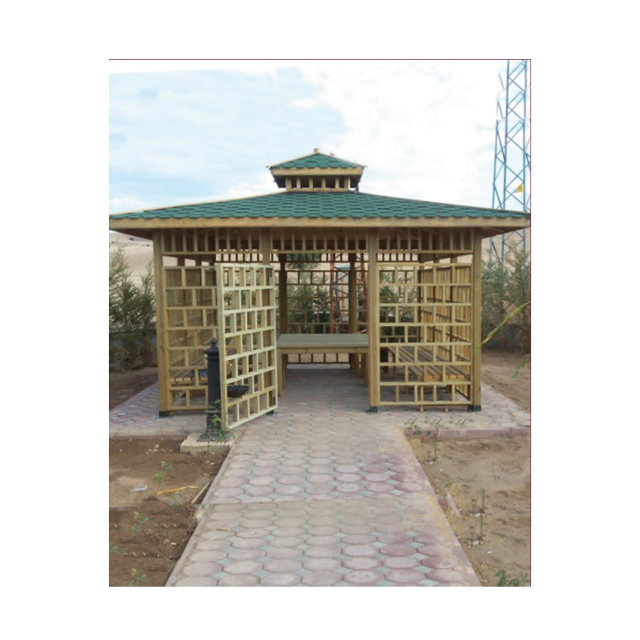 AG 11 - Ahşap Kare Gazebo