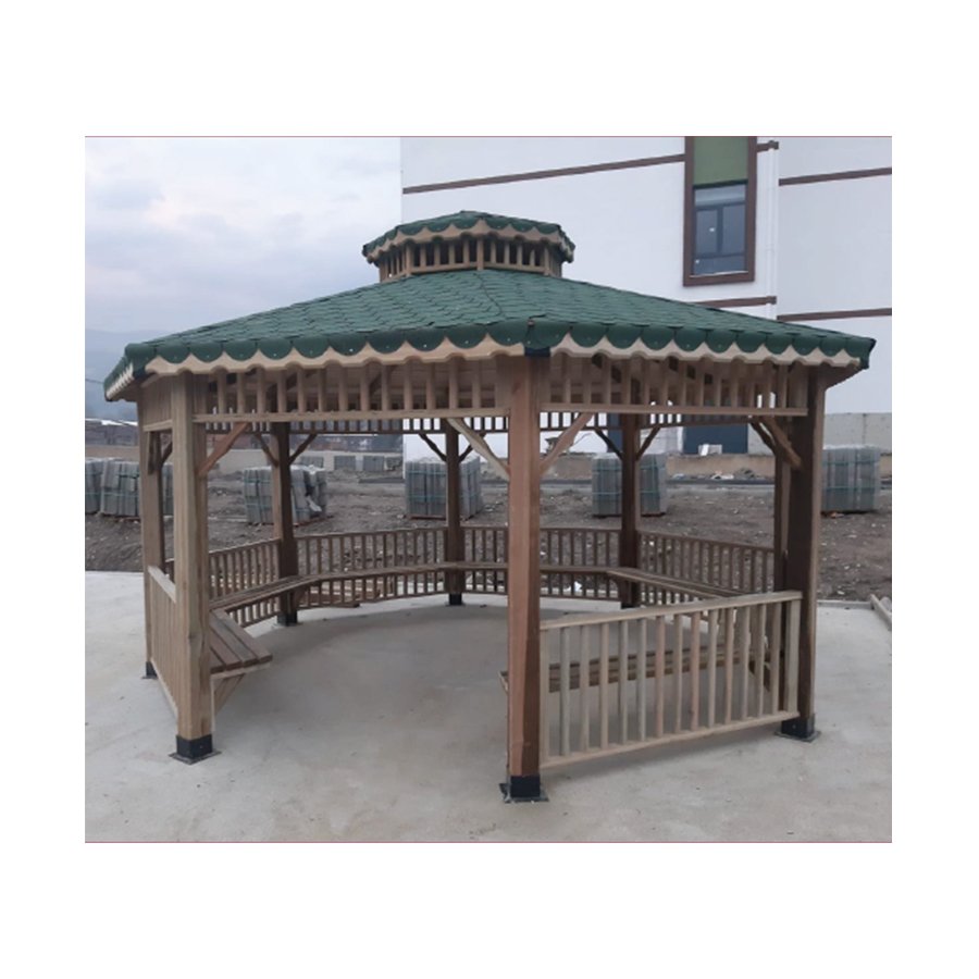AG 13 - Ahşap Sekizgen Gazebo