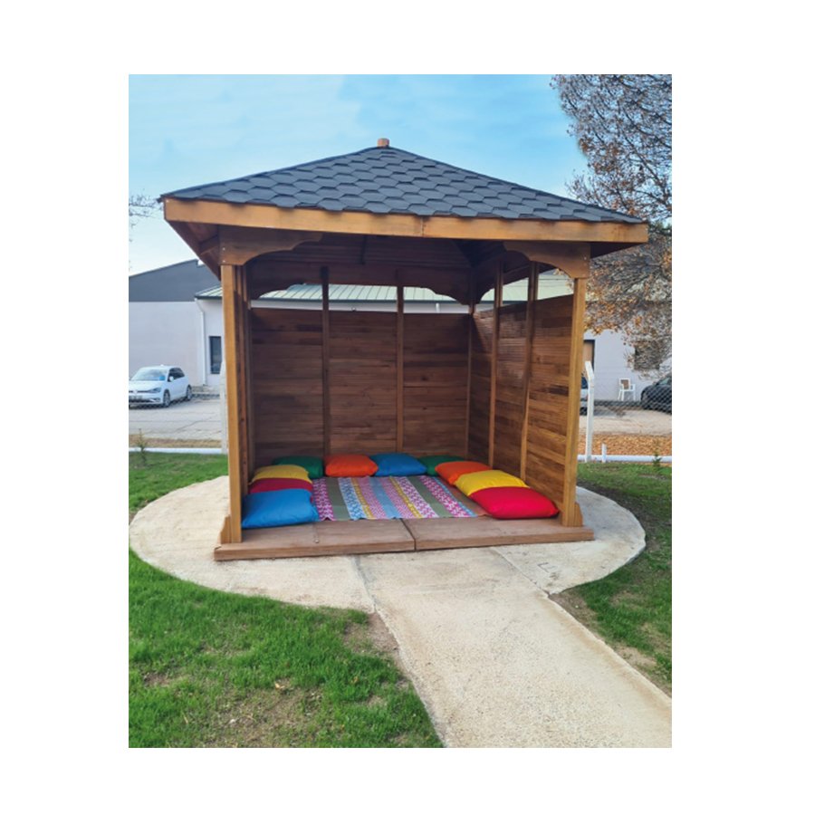 AG 18 - Ahşap Kare Gazebo