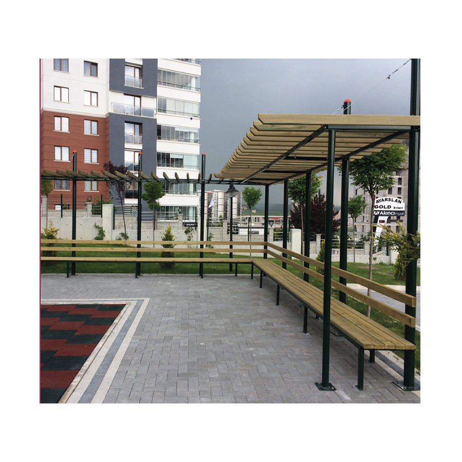PE 01 - Sırtlıklı L Pergola