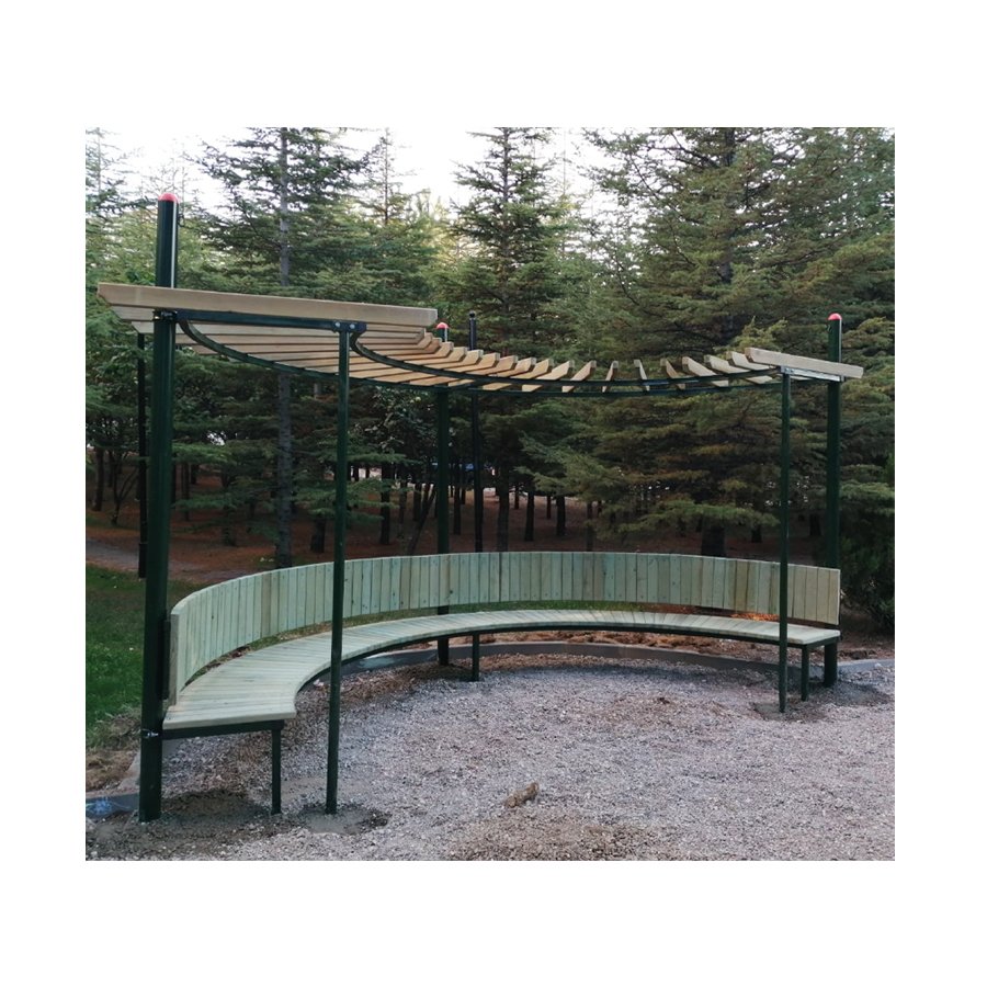 PE 02 - Sırtlıklı Oval Pergola